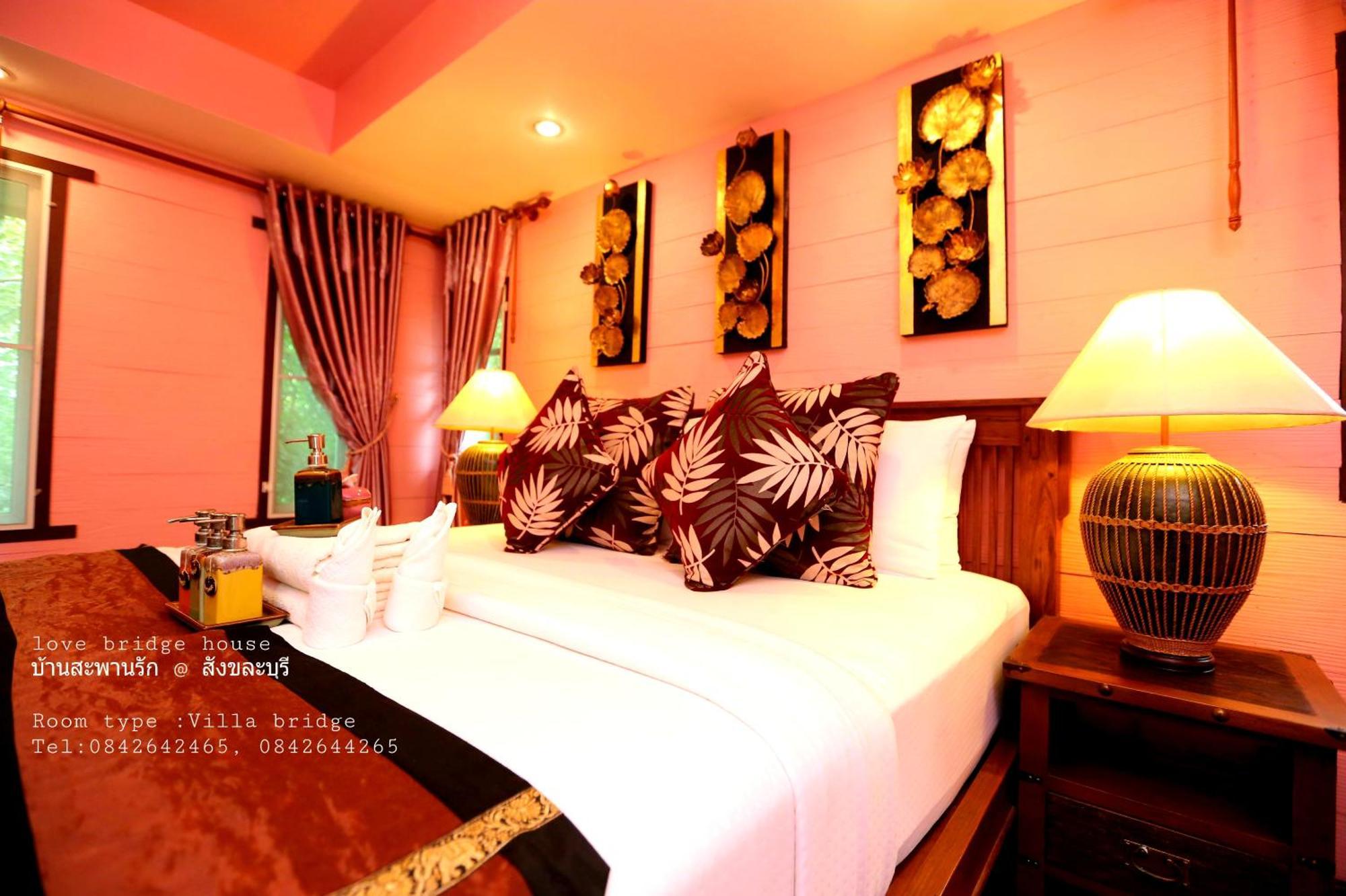 Love Bridge House บ้านสะพานรัก Sangkhla Buri Rum bild